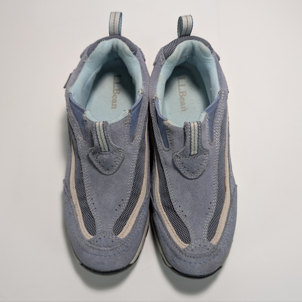 L.L. Bean Tek 2.5 Waterproof Hiking Slip-on Shoes - Grey & Blue - Picture 8 of 10